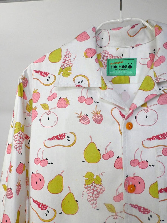 "All Over Fruit" Button-Up long-sleeve Shirt (ONE-OFF)