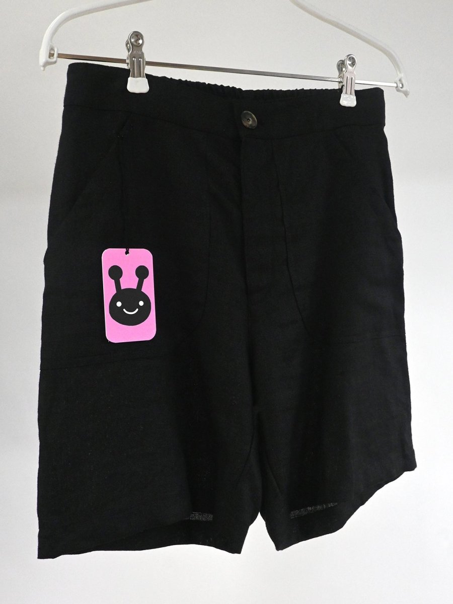 "Tutti Frutti" Linen Shorts - Blackberry (ONE-OFF)