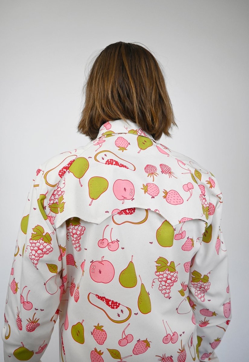 "All Over Fruit" print Jacket